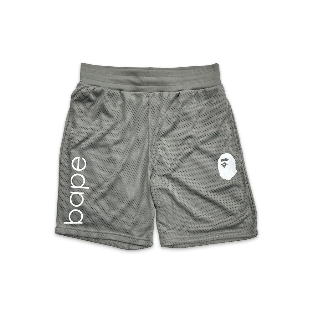 BAPE Gray Mesh Shorts A Bathing Ape Size XL  SS21 Shorts Free Shipping Included